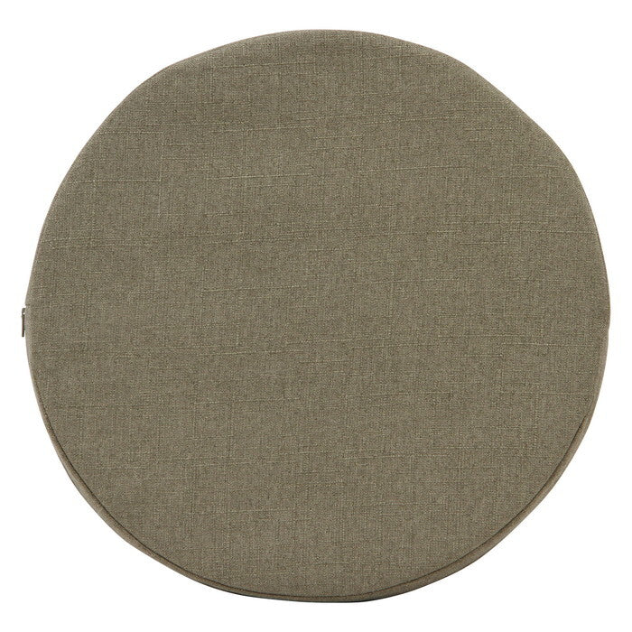 ラウンドクッション ザルツ 低反発 カーキ 完成品 W400×D400×H50mm 0.3kg fj-97930の画像