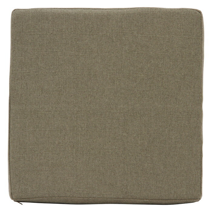 スクエアクッション ザルツ 低反発 カーキ 完成品 W400×D400×H50mm 0.42kg fj-97934の画像