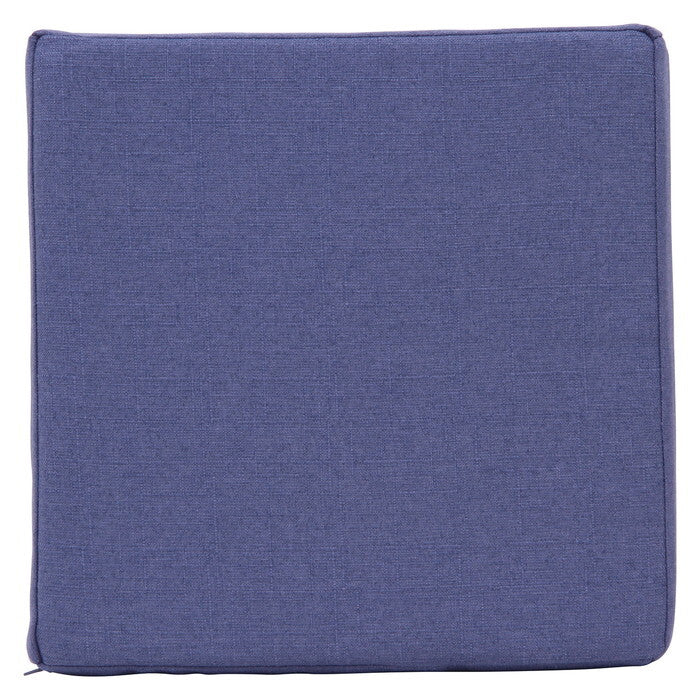 スクエアクッション ザルツ 低反発 ネイビー 完成品 W400×D400×H50mm 0.42kg fj-97935の画像