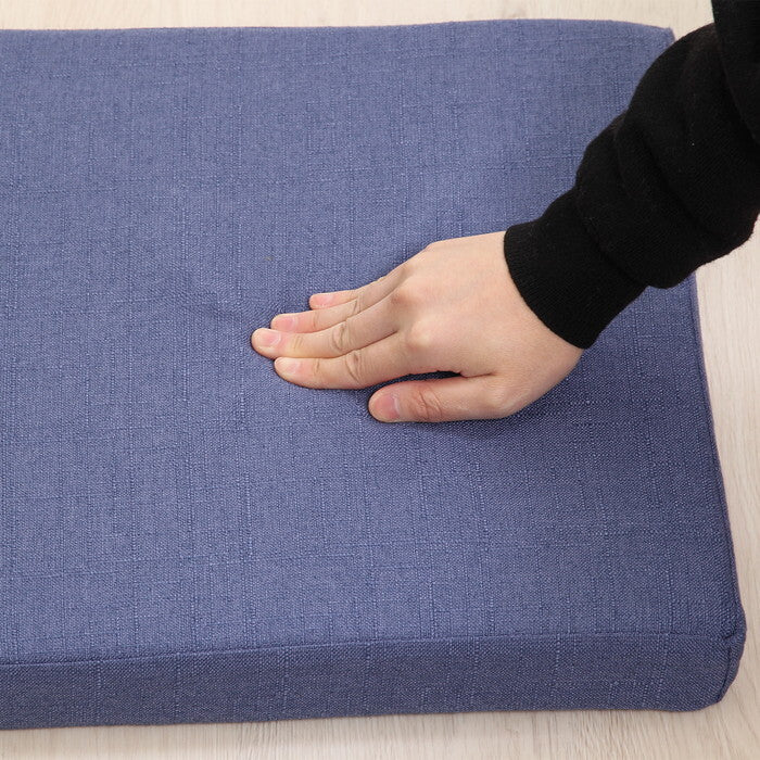 スクエアクッション ザルツ 低反発 ネイビー 完成品 W400×D400×H50mm 0.42kg fj-97935の画像