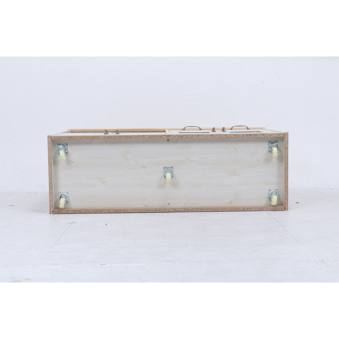 キッチンカウンター 120幅 ナチュラル × ホワイト 2016-0713-05 fj-97955の画像