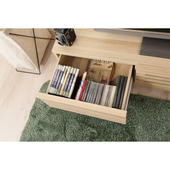 テレビ台 テレビボード ローボード TVボード TV台 TVラック ライン 150幅 ナチュラル 3D 2017-1006-01 fj-98663の画像