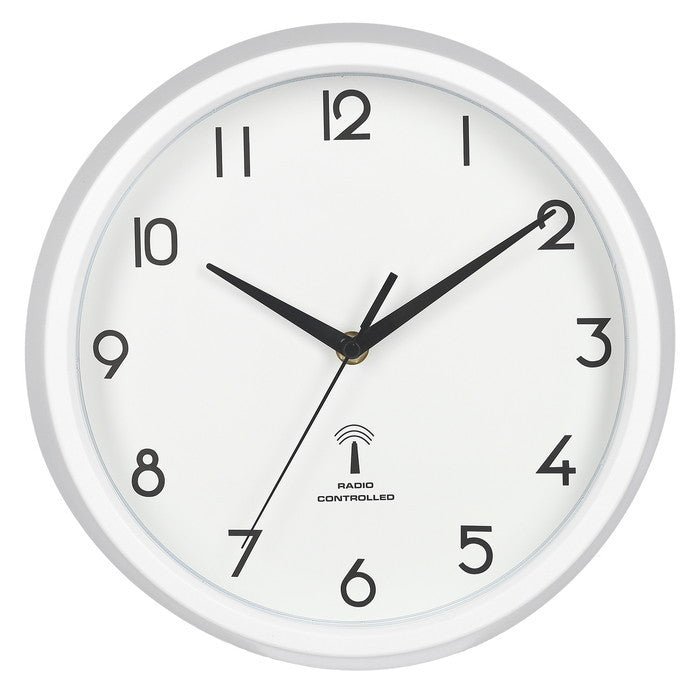 電波掛時計 カペラ Φ27cm ホワイト EG8819P-RC fj-99275の画像