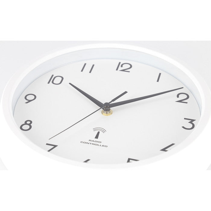 電波掛時計 カペラ Φ27cm ホワイト EG8819P-RC fj-99275の画像