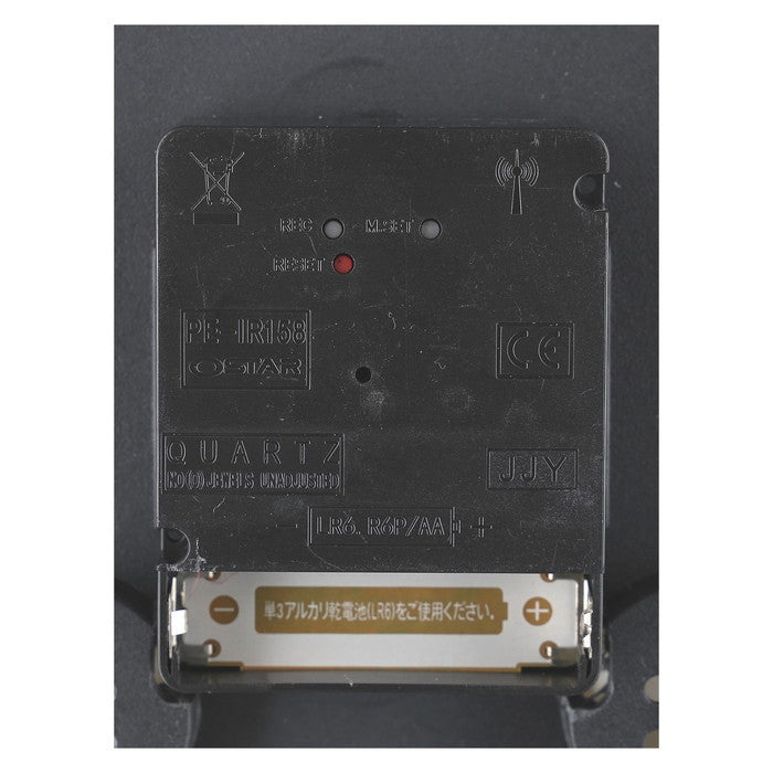 電波掛時計 カペラ Φ27cm ホワイト EG8819P-RC fj-99275の画像