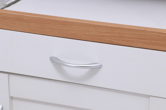 キッチンカウンター サージュ WH×NA 45幅 (96817) ナチュラル×ホワイト 450×395×890 fj-99520の画像