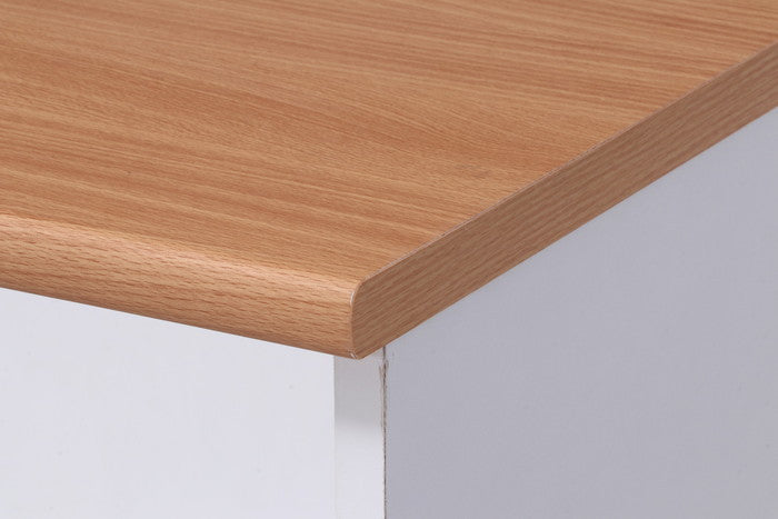 キッチンカウンター サージュ WH×NA 45幅 (96817) ナチュラル×ホワイト 450×395×890 fj-99520の画像