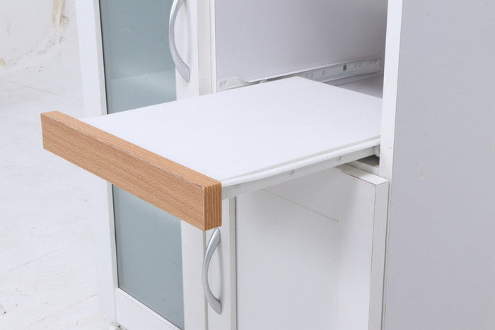 キッチンカウンター サージュ WH×NA 60幅 (96818) ナチュラル×ホワイト 600×395×890 fj-99521の画像