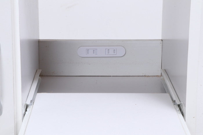 キッチンカウンター サージュ WH×NA 60幅 (96818) ナチュラル×ホワイト 600×395×890 fj-99521の画像