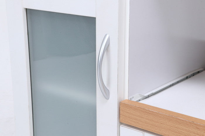 キッチンカウンター サージュ WH×NA 60幅 (96818) ナチュラル×ホワイト 600×395×890 fj-99521の画像