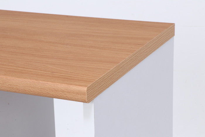 キッチンカウンター サージュ WH×NA 60幅 (96818) ナチュラル×ホワイト 600×395×890 fj-99521の画像