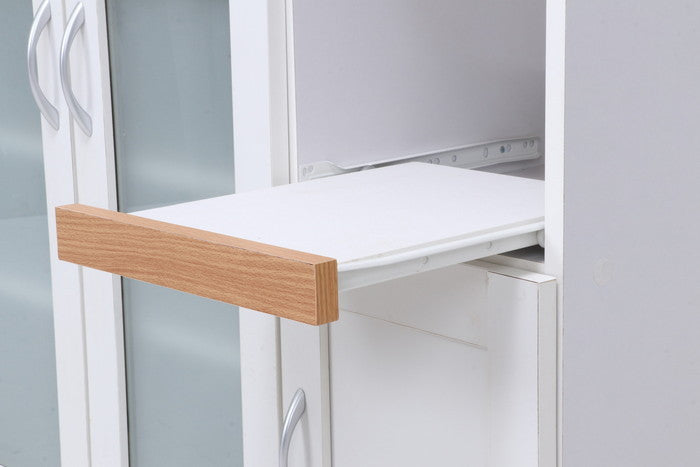 キッチンカウンター サージュ WH×NA 90幅 (96819) ナチュラル×ホワイト 900×395×890 fj-99522の画像