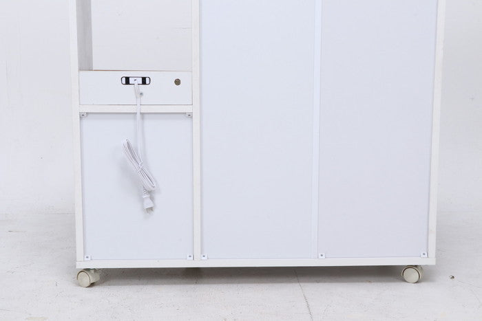 キッチンカウンター サージュ WH×NA 90幅 (96819) ナチュラル×ホワイト 900×395×890 fj-99522の画像