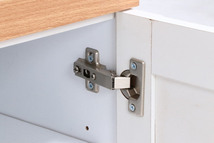 キッチンカウンター サージュ WH×NA 120幅 (96820) ナチュラル×ホワイト 1200×395×890 fj-99523の画像