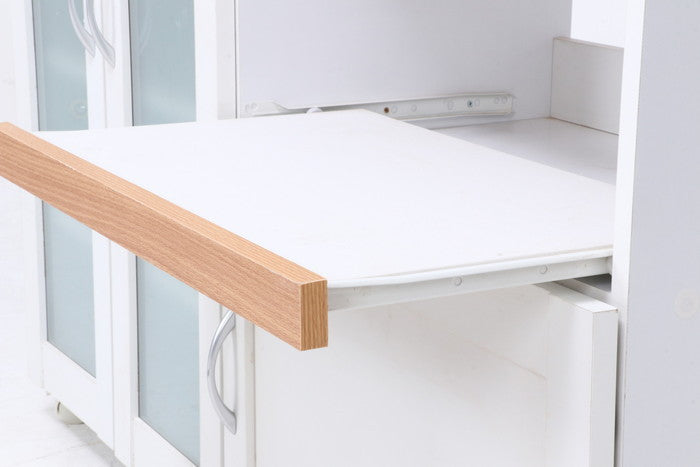 キッチンカウンター サージュ WH×NA 120幅 (96820) ナチュラル×ホワイト 1200×395×890 fj-99523の画像