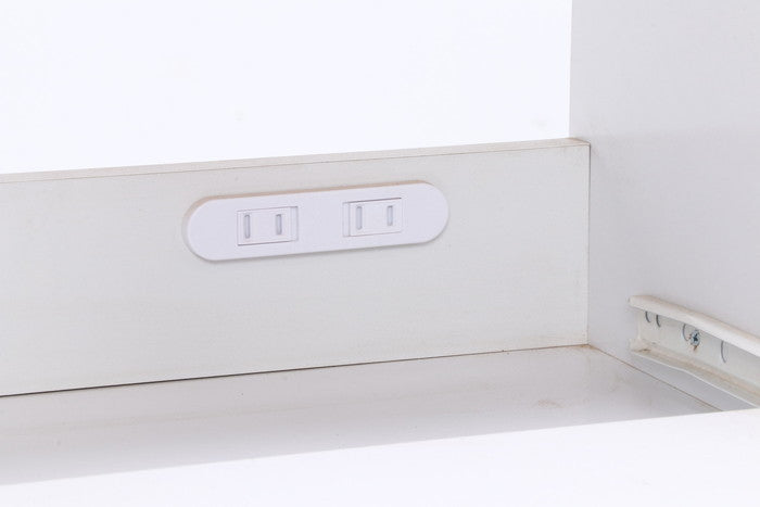 キッチンカウンター サージュ WH×NA 120幅 (96820) ナチュラル×ホワイト 1200×395×890 fj-99523の画像