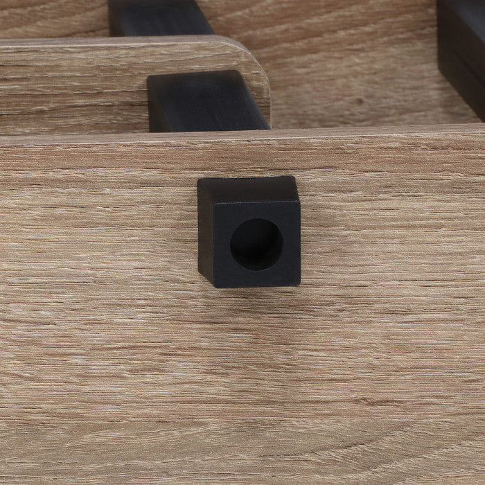 フィット TVラック テレビ台 テレビボード TVボード AVラック W80 NA×BK ナチュラル×ブラック 800 ×295 ×408 fj-99910の画像