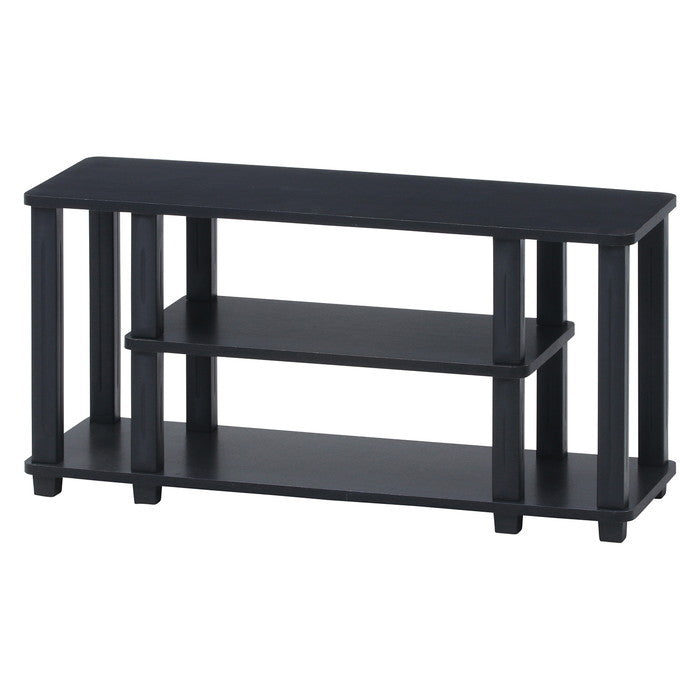 フィット TVラック テレビ台 テレビボード TVボード AVラック W80 BR×BK ブラウン×ブラック 800 ×295 ×408 fj-99912の画像