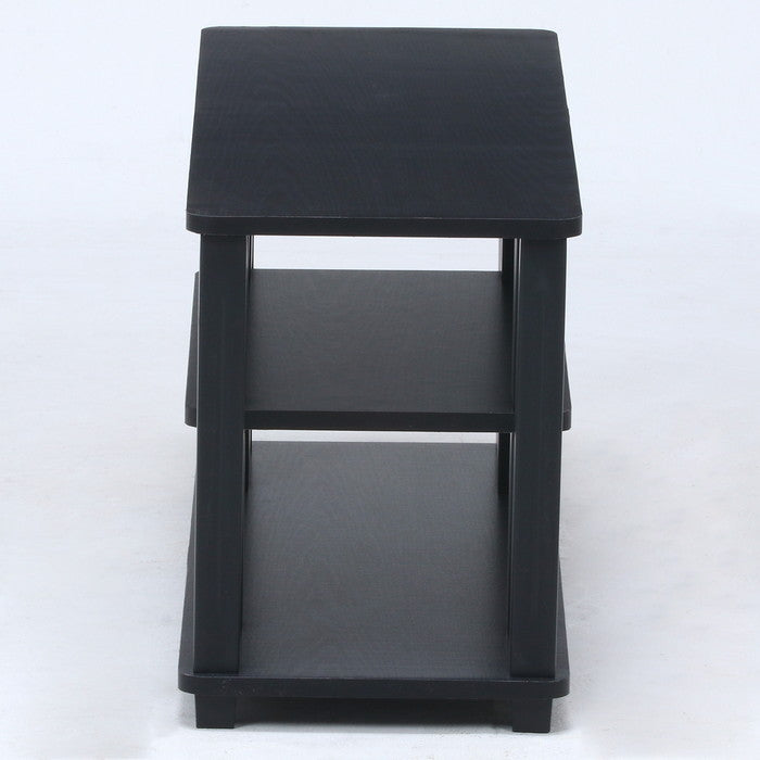 フィット TVラック テレビ台 テレビボード TVボード AVラック W80 BR×BK ブラウン×ブラック 800 ×295 ×408 fj-99912の画像