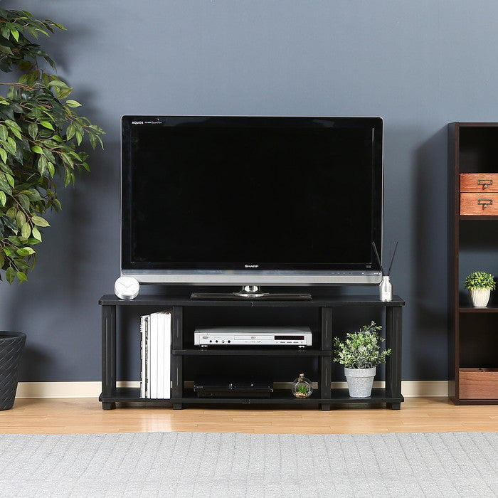 フィット TVラック テレビ台 テレビボード TVボード AVラック W110 BR×BK ブラウン×ブラック 1115 ×295 ×408 fj-99915の画像