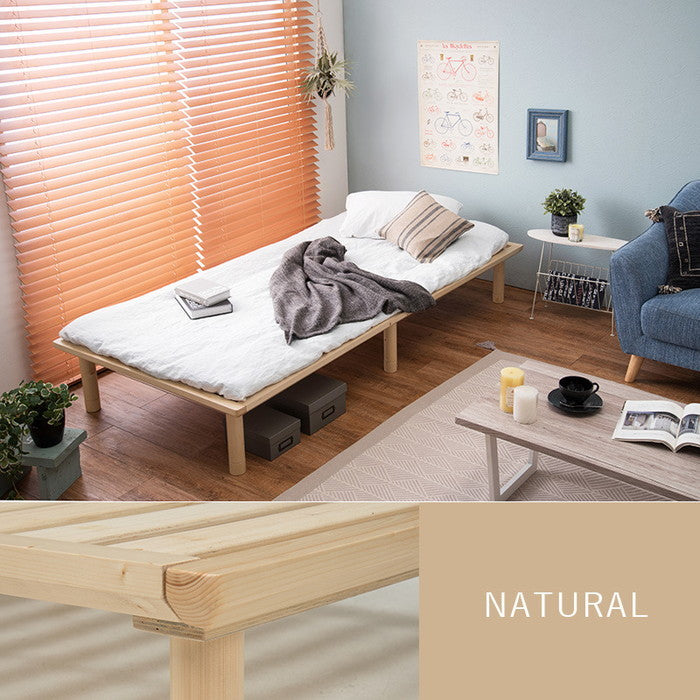 シングルベッド WB-7706S 幅102×奥行210×高さ11.5/26.5/31.5cm hgs-2090971500の画像