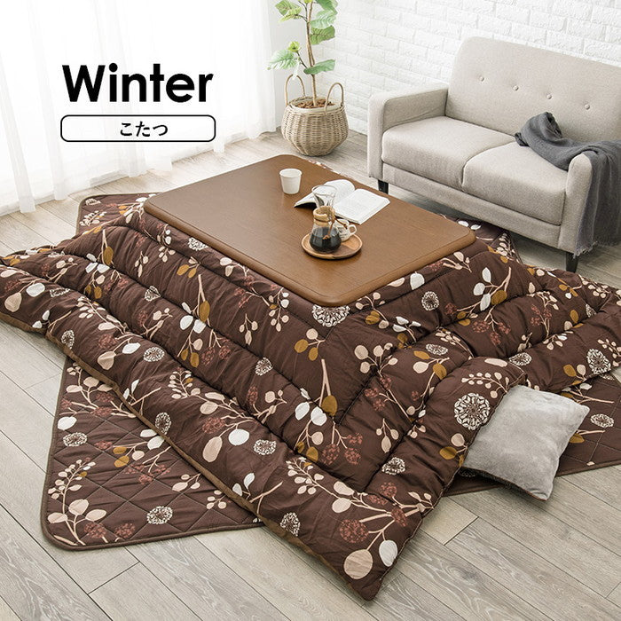 こたつ+布団掛敷 3点セット KOT-7345T-105S こたつ:(約)幅105×奥行75×高さ41/36cm ふとん:掛(約)205×245cm・敷(約)190×240cm hgs-2090978700の画像