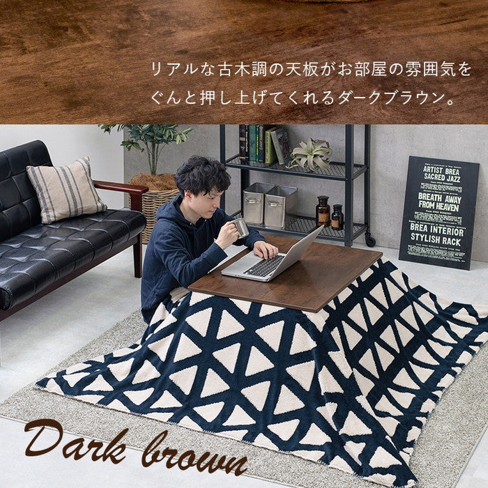 こたつ＋うす掛け布団 2点セット アルテナ7560+スノウ7560SGR hgs-2090997600の画像