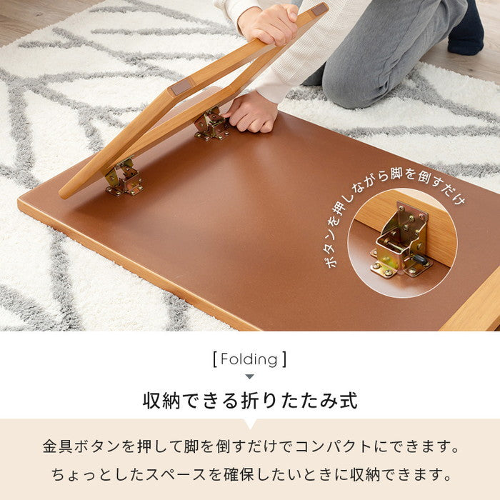 折れ脚 テーブル VT-7926 幅90×奥行48×高さ38(9)cm hgs-2091005500の画像