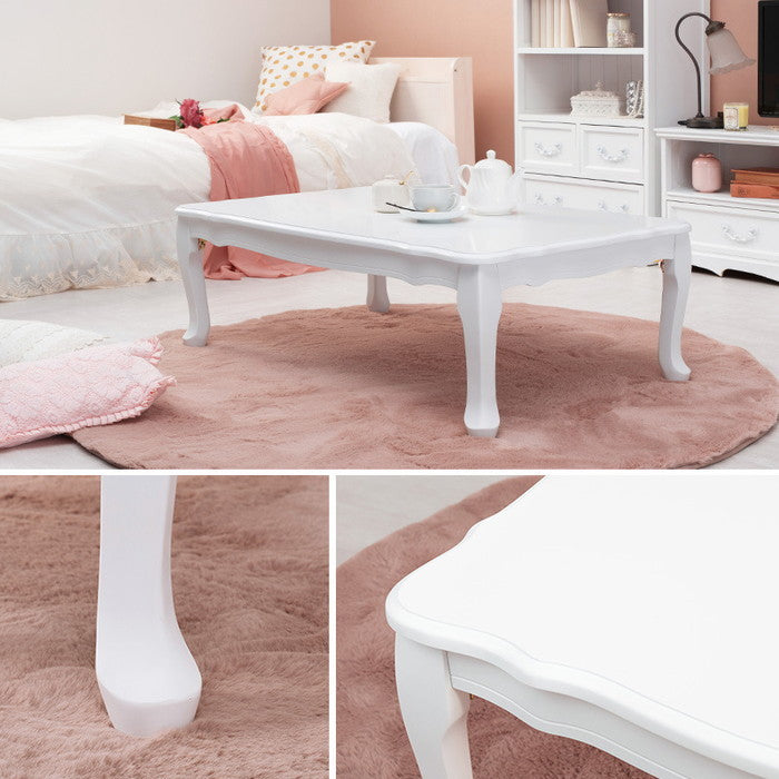 折れ脚テーブル MT-7031WH 幅100×奥行60×高さ33.5cm hgs-2101212900の画像