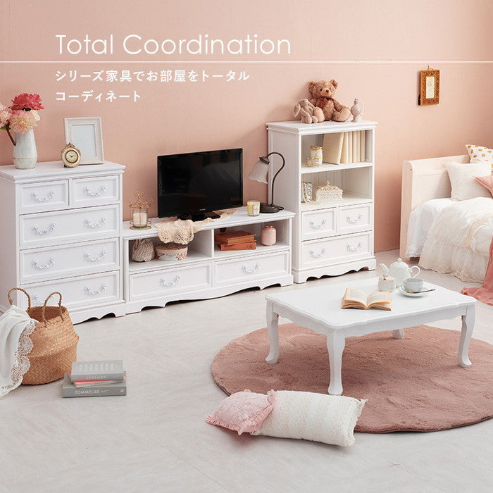 テレビ台 テレビボード ローボード TVボード TV台 TVラック MTV-6592WH 幅80×奥行33.5×高さ42cm hgs-2101260100の画像