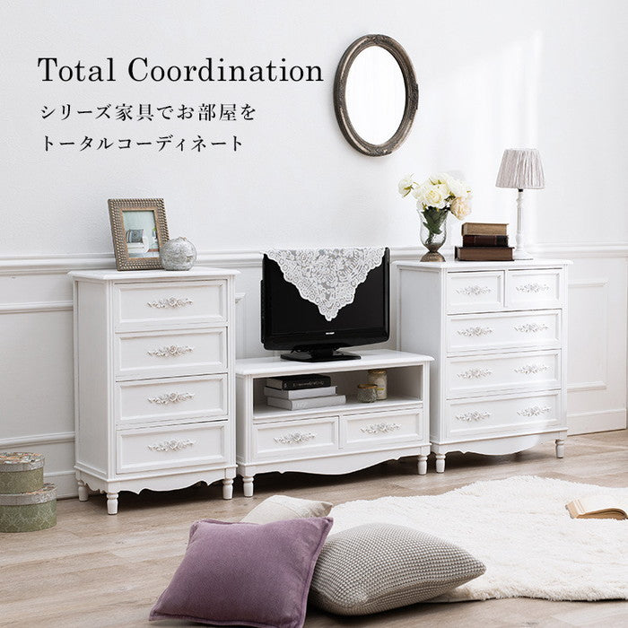 テレビ台 テレビボード ローボード TVボード TV台 TVラック MTV-8192-WH 幅80×奥行33×高さ45cm hgs-2101494100の画像