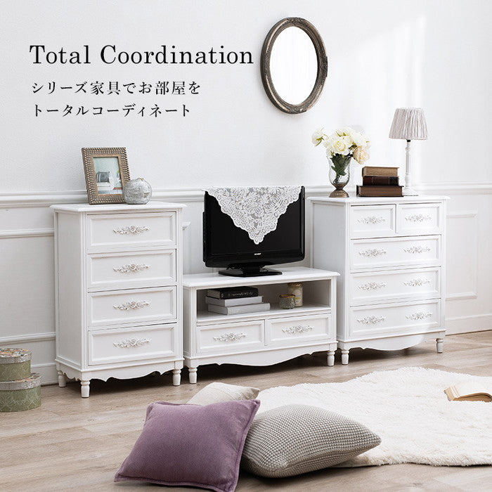 テレビ台 テレビボード ローボード TVボード TV台 TVラック MTV-8193-WH 幅105×奥行33×高さ45cm hgs-2101494200の画像