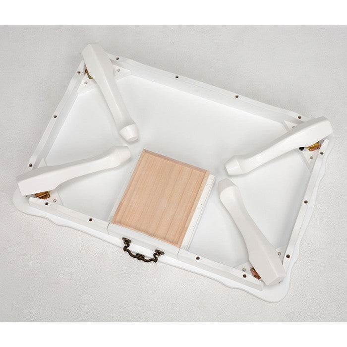 折れ脚テーブル MT-6030WH 幅80×奥行55×高さ33.5cm hgs-2101637100の画像