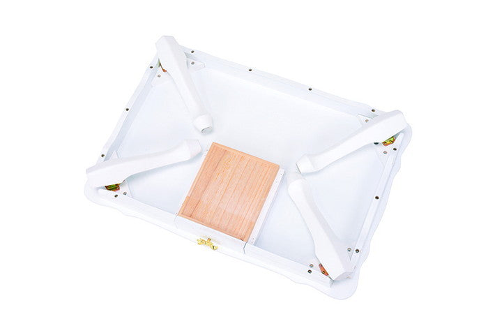 折れ脚テーブル MT-6040WH 幅80×奥行55×高さ33.5cm hgs-2101704600の画像