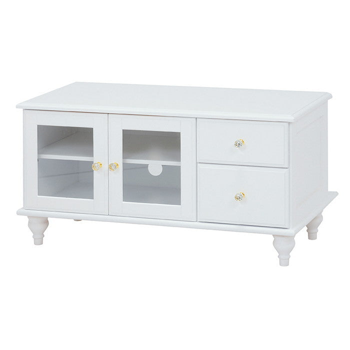 テレビ台 テレビボード ローボード TVボード TV台 TVラック MTV-5883WH 幅88×奥行40×高さ45cm hgs-2101705300の画像