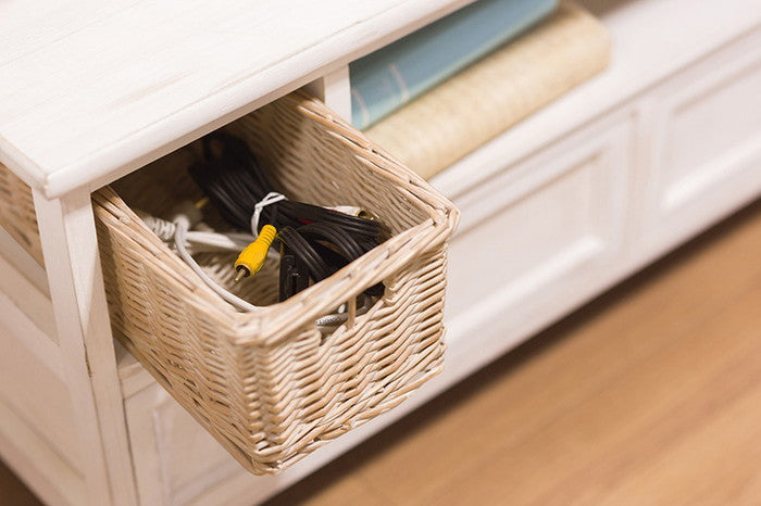 テレビ台 テレビボード ローボード TVボード TV台 TVラック MTV-5712AW 幅115×奥行34×高さ40.5cm hgs-2101779600の画像