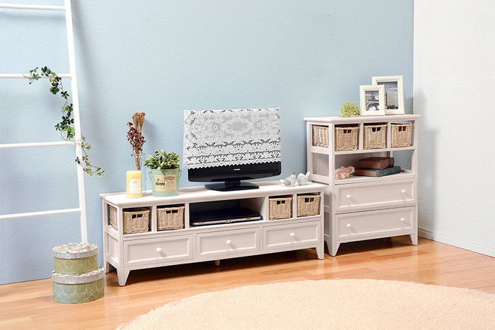 テレビ台 テレビボード ローボード TVボード TV台 TVラック MTV-5712AW 幅115×奥行34×高さ40.5cm hgs-2101779600の画像