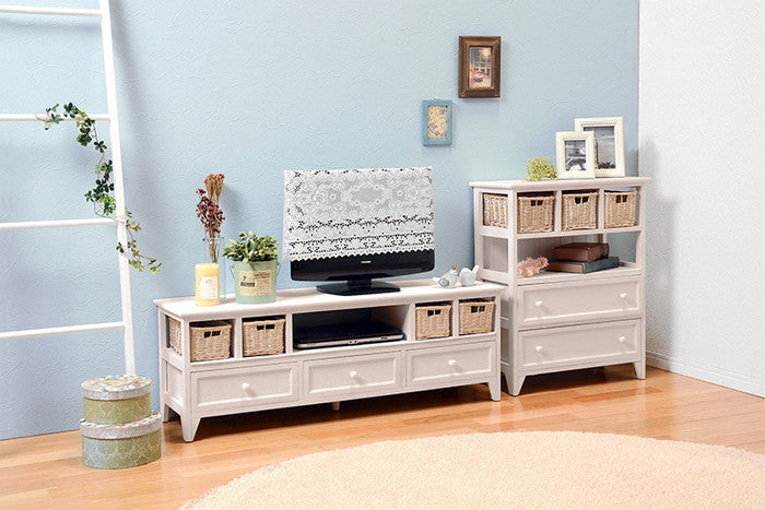 テレビ台 テレビボード ローボード TVボード TV台 TVラック MTV-5712AW 幅115×奥行34×高さ40.5cm hgs-2101779600の画像