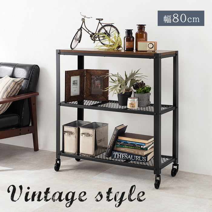 ラック KR-3767 幅80×奥行30×高さ87.5cm hgs-2101938100の画像