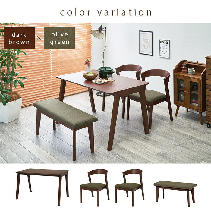 ダイニング 4点セット MI-8609-11-4S テーブル: 幅120×奥行75×高さ70cmチェア: 幅50.5×奥行57.5×高さ72.5×座面高43cmベンチ: 幅100×奥行33×高さ43×座面高43cm hgs-2101967400の画像