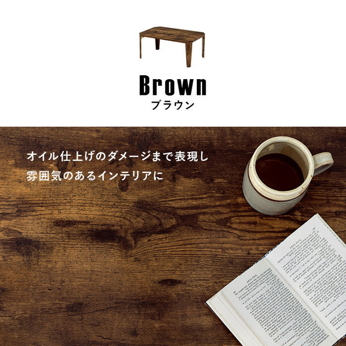 折れ脚テーブル MT-6860 幅75×奥行50×高さ32(7)cm hgs-2101976800の画像