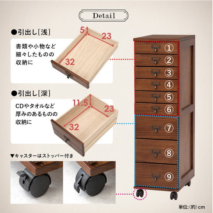 チェスト MCH-6171 幅28×奥行37×高さ97cm hgs-2101993700