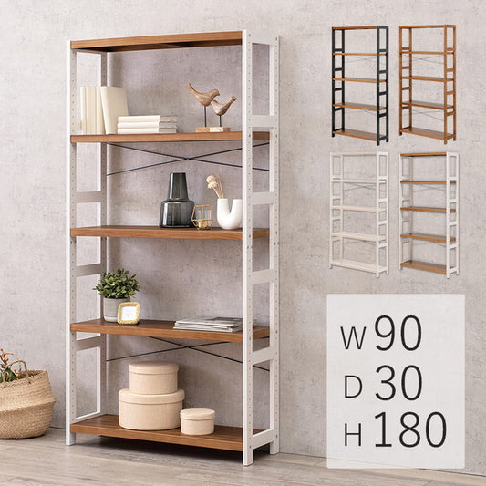 ラック MCC-6038 幅90×奥行30×高さ180cm hgs-2102012000の画像