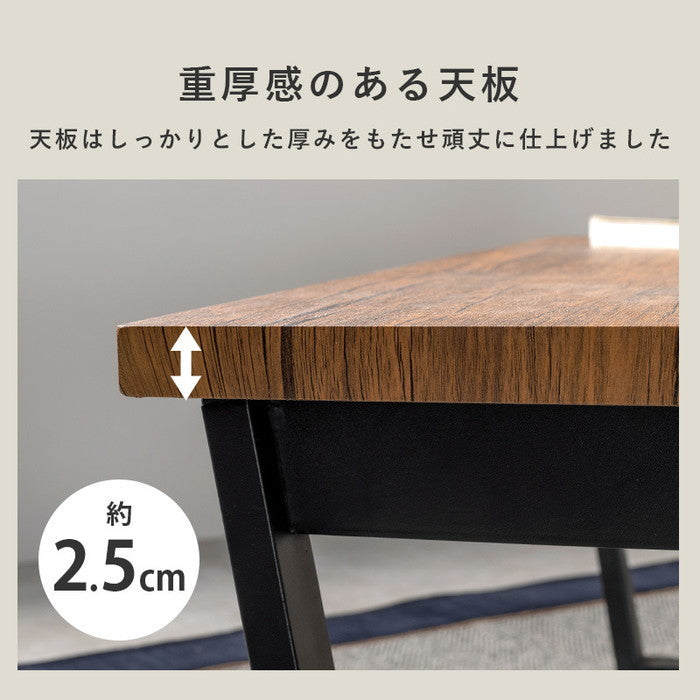 折れ脚テーブル LT-4397 幅90×奥行50×高さ38cm hgs-2102059600の画像