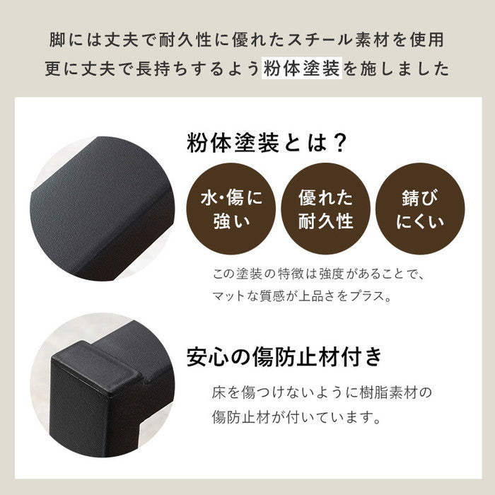 折れ脚テーブル LT-4397 幅90×奥行50×高さ38cm hgs-2102059600の画像