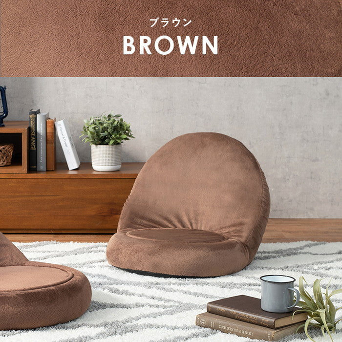 座椅子 LZ-4988-GY (約)幅50×奥行60×高さ41×座面高10cm hgs-3000000082の画像