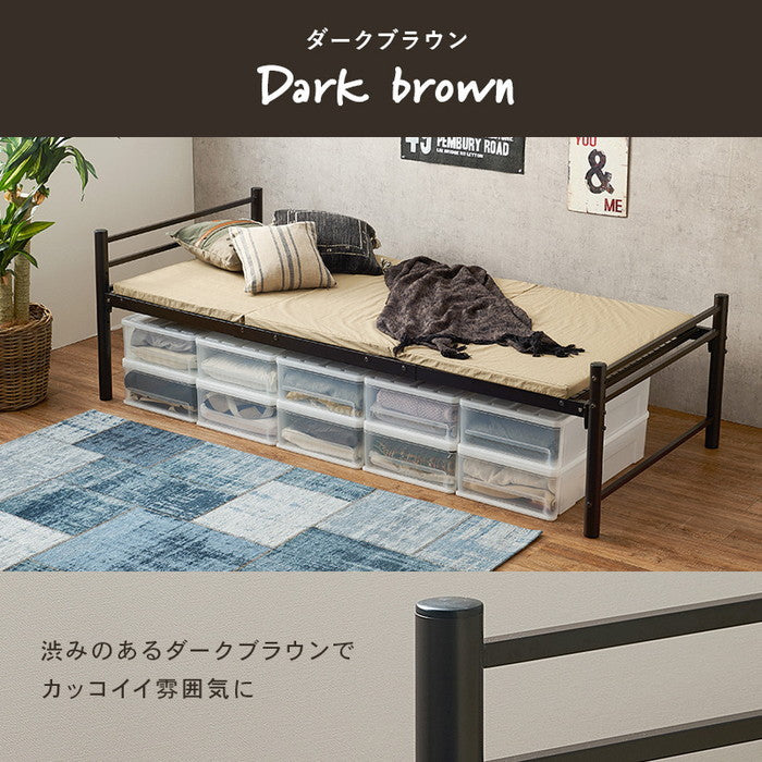 シングルロングベッド KH-3961M 幅100×奥行220×高さ69.5×床面高40/45/50/55cm hgs-3000000292の画像