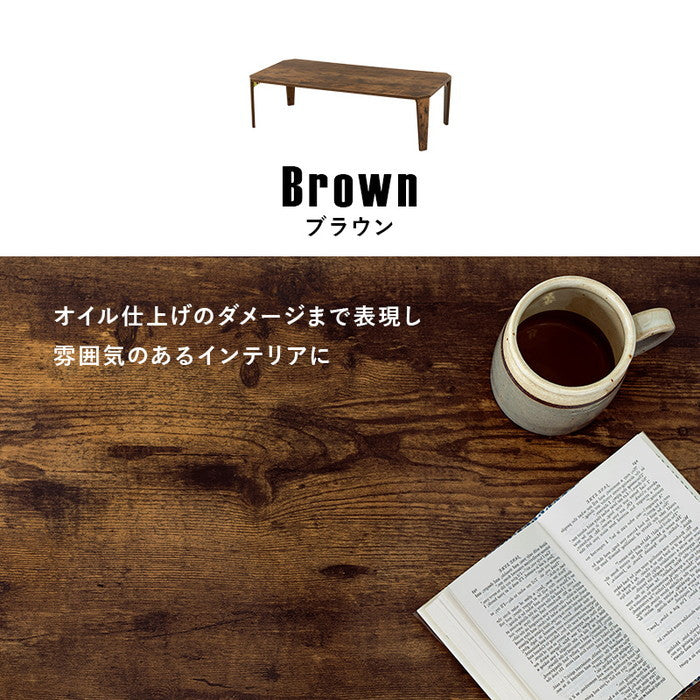 折れ脚テーブル MT-6867 幅120×奥行60×高さ32(7)cm hgs-3000000321の画像