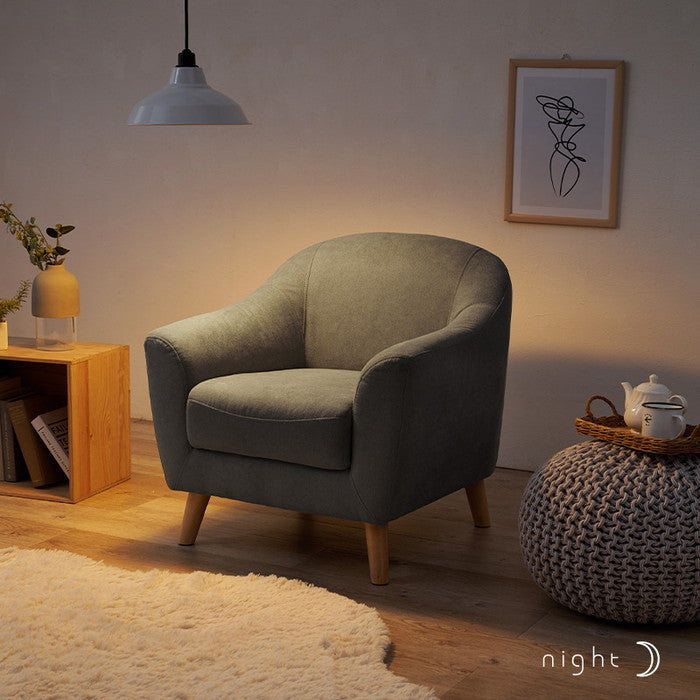 ソファ エメル1P 幅70×奥行68×高さ60/73×座面高42/29cm hgs-3000000460の画像