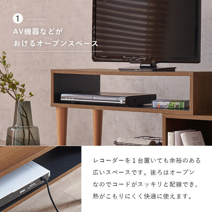 伸縮式 テレビ台 テレビボード ローボード TVボード TV台 TVラック VTV-7260 幅75?135×奥行30×高さ40cm hgs-3000001417の画像